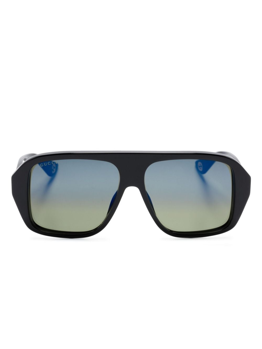 Gucci Eyewear Sonnenbrille mit Oversized-Gestell - Schwarz von Gucci Eyewear