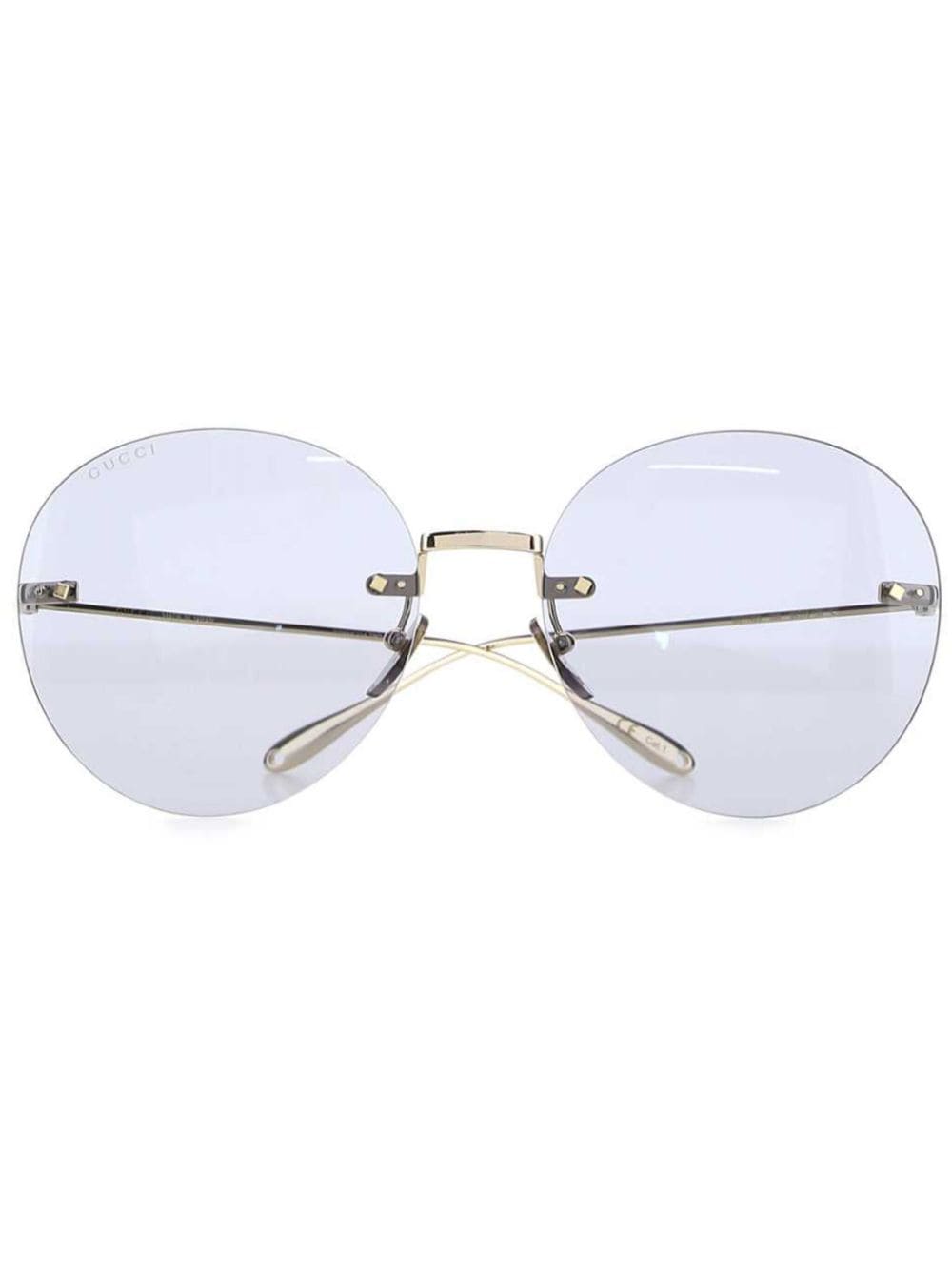 Gucci Eyewear Sonnenbrille mit blumigem Anhänger - Gold von Gucci Eyewear