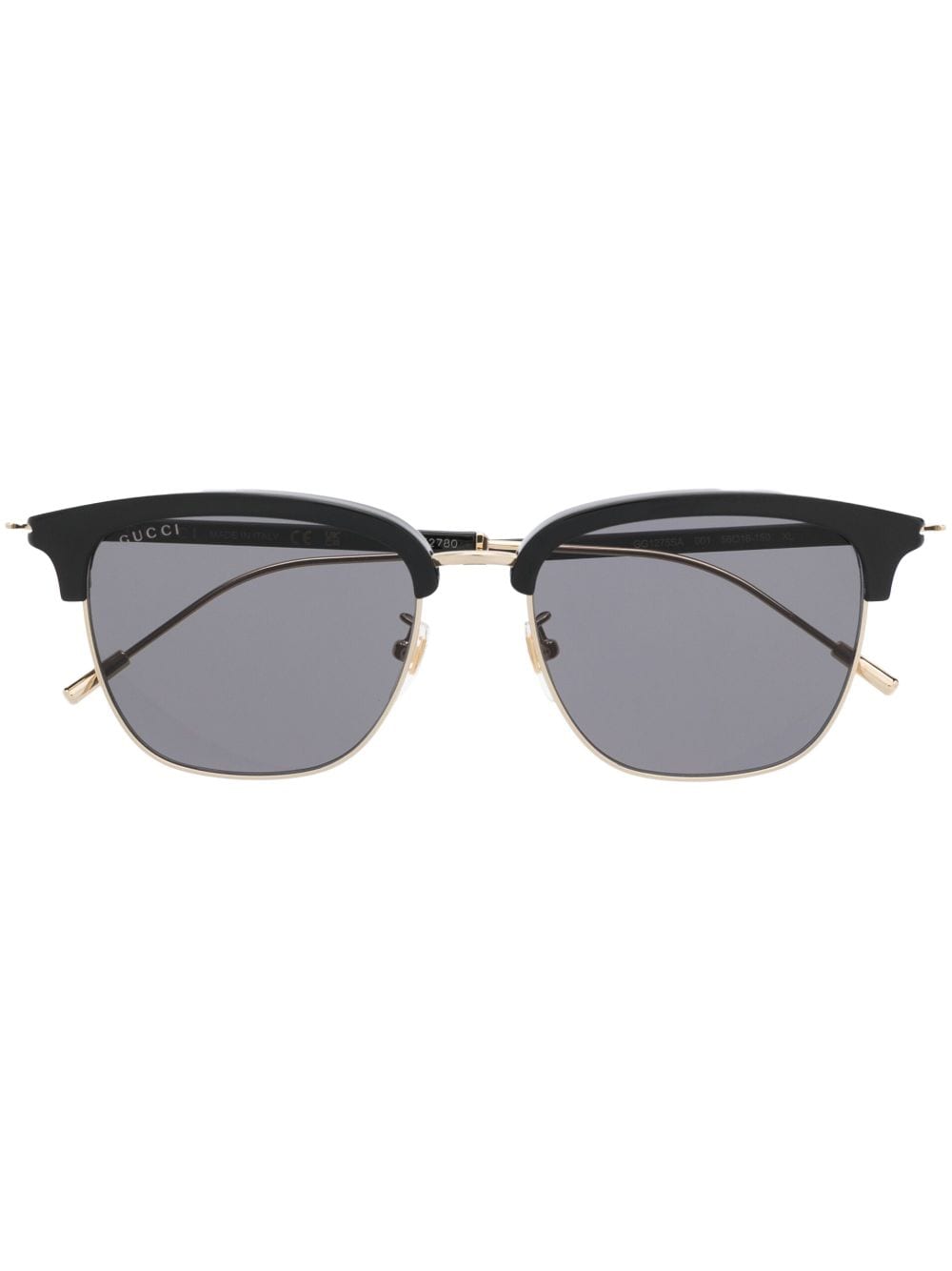 Gucci Eyewear Sonnenbrille mit breitem Gestell - Schwarz von Gucci Eyewear