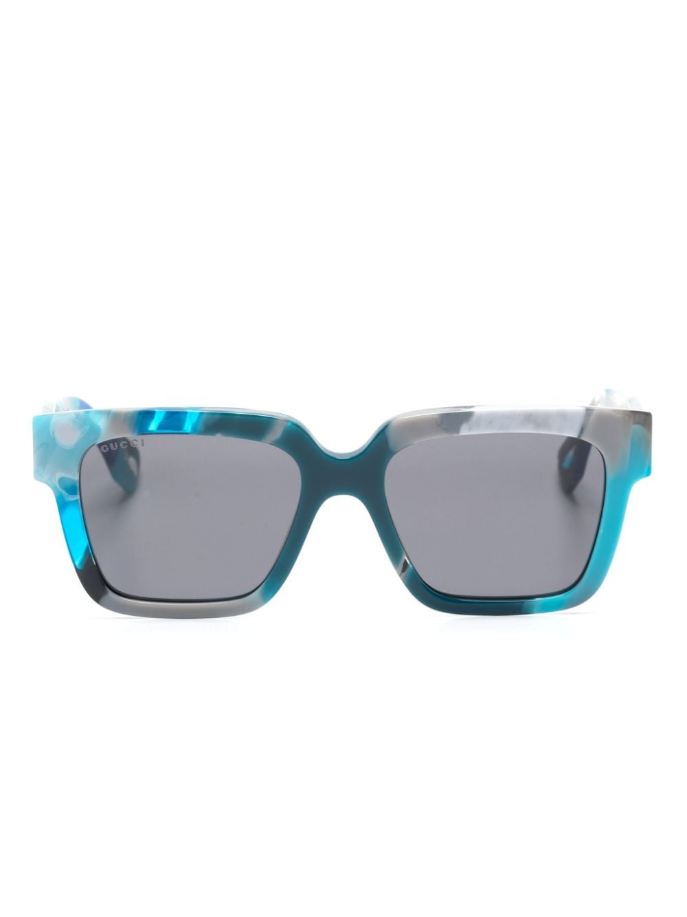 Gucci Eyewear Sonnenbrille mit eckigem Gestell - Blau von Gucci Eyewear