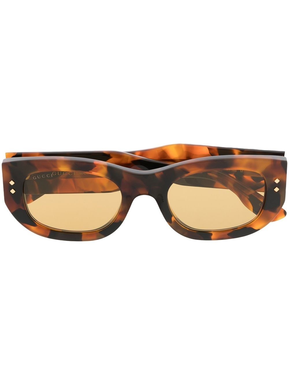 Gucci Eyewear Sonnenbrille mit eckigem Gestell - Braun von Gucci Eyewear