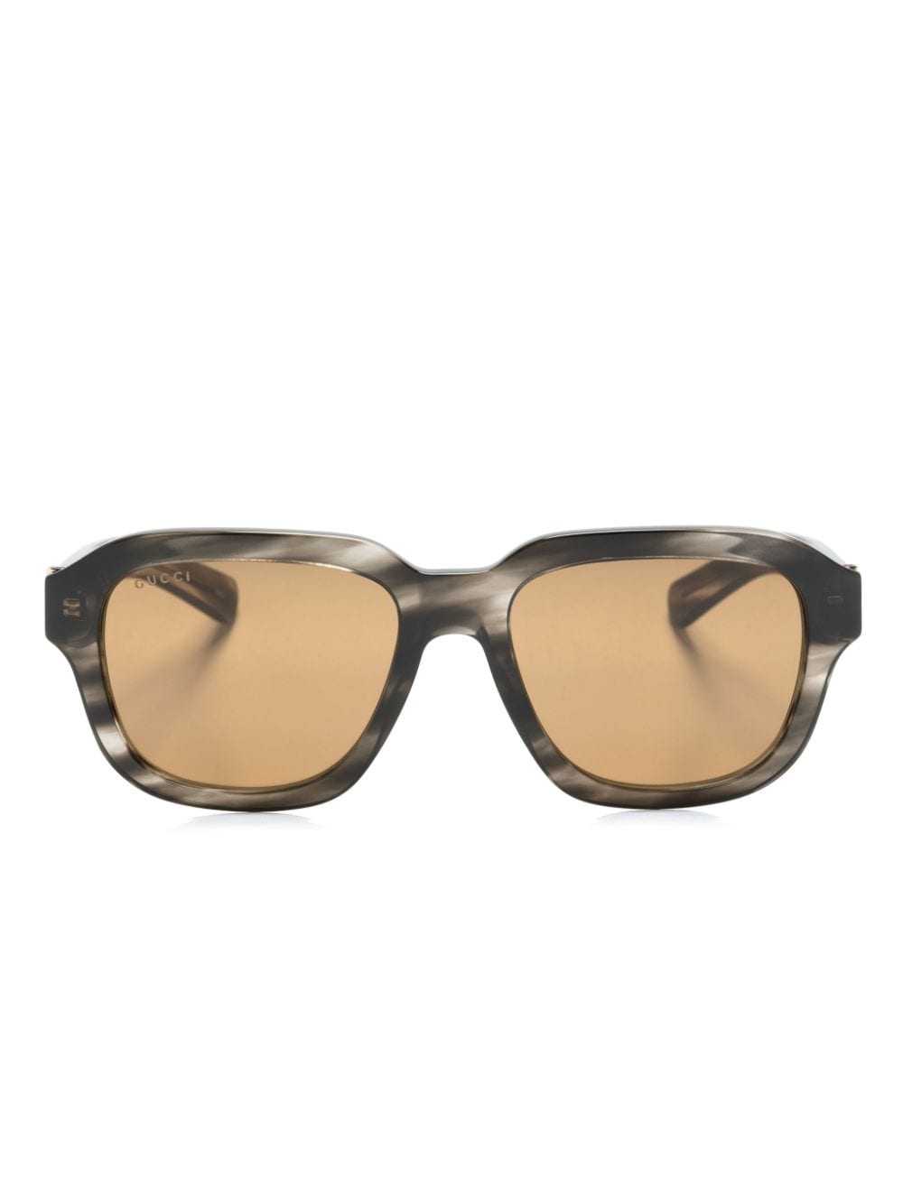 Gucci Eyewear Sonnenbrille mit eckigem Gestell - Braun von Gucci Eyewear