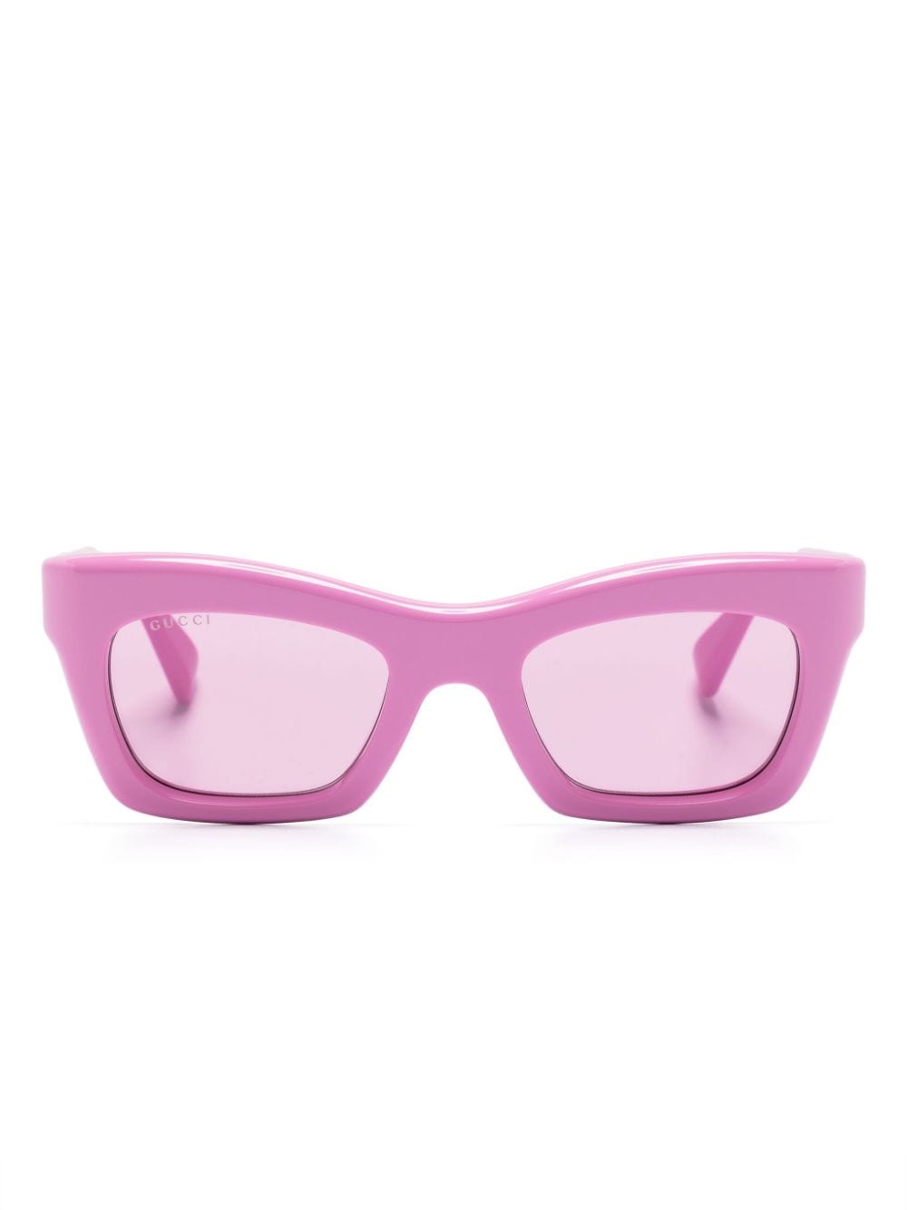 Gucci Eyewear Sonnenbrille mit eckigem Gestell - Rosa von Gucci Eyewear