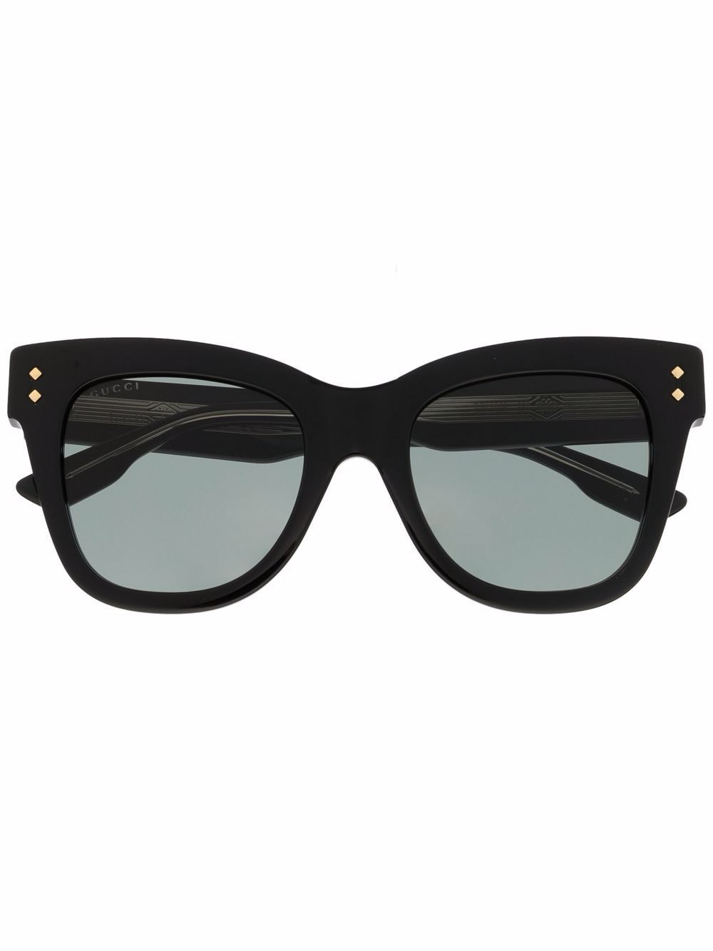 Gucci Eyewear Sonnenbrille mit eckigem Gestell - Schwarz von Gucci Eyewear