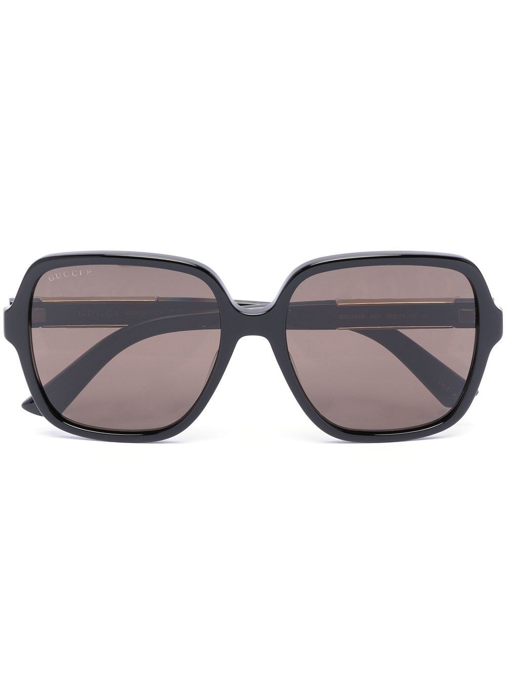 Gucci Eyewear Sonnenbrille mit eckigem Gestell - Schwarz von Gucci Eyewear