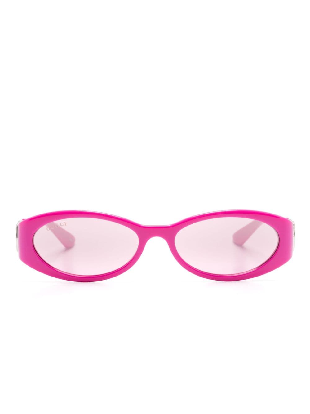 Gucci Eyewear Sonnenbrille mit ovalem Gestell - Rosa von Gucci Eyewear