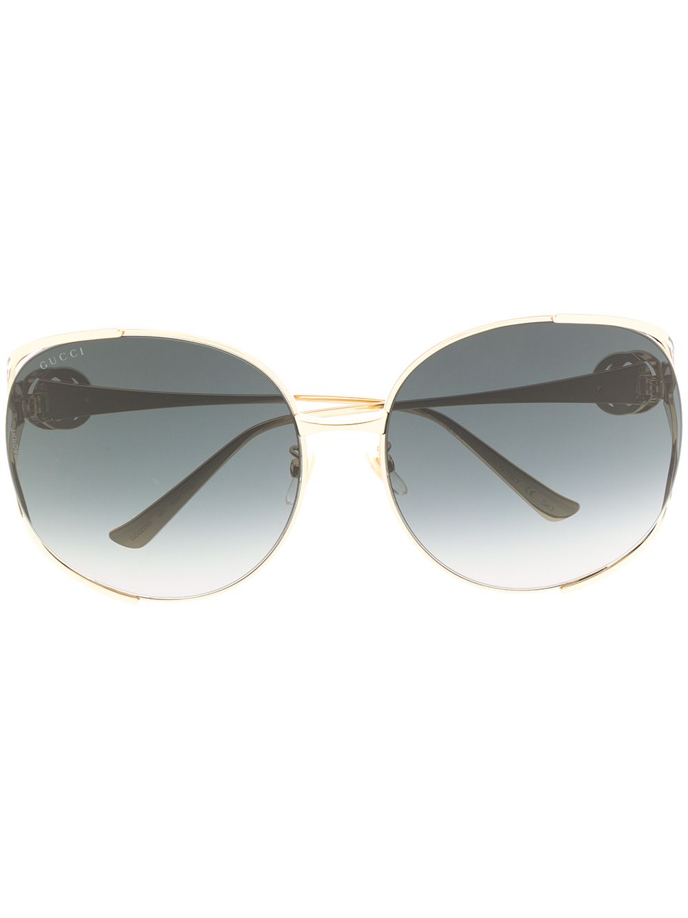 Gucci Eyewear Sonnenbrille mit rundem Gestell - Gold von Gucci Eyewear