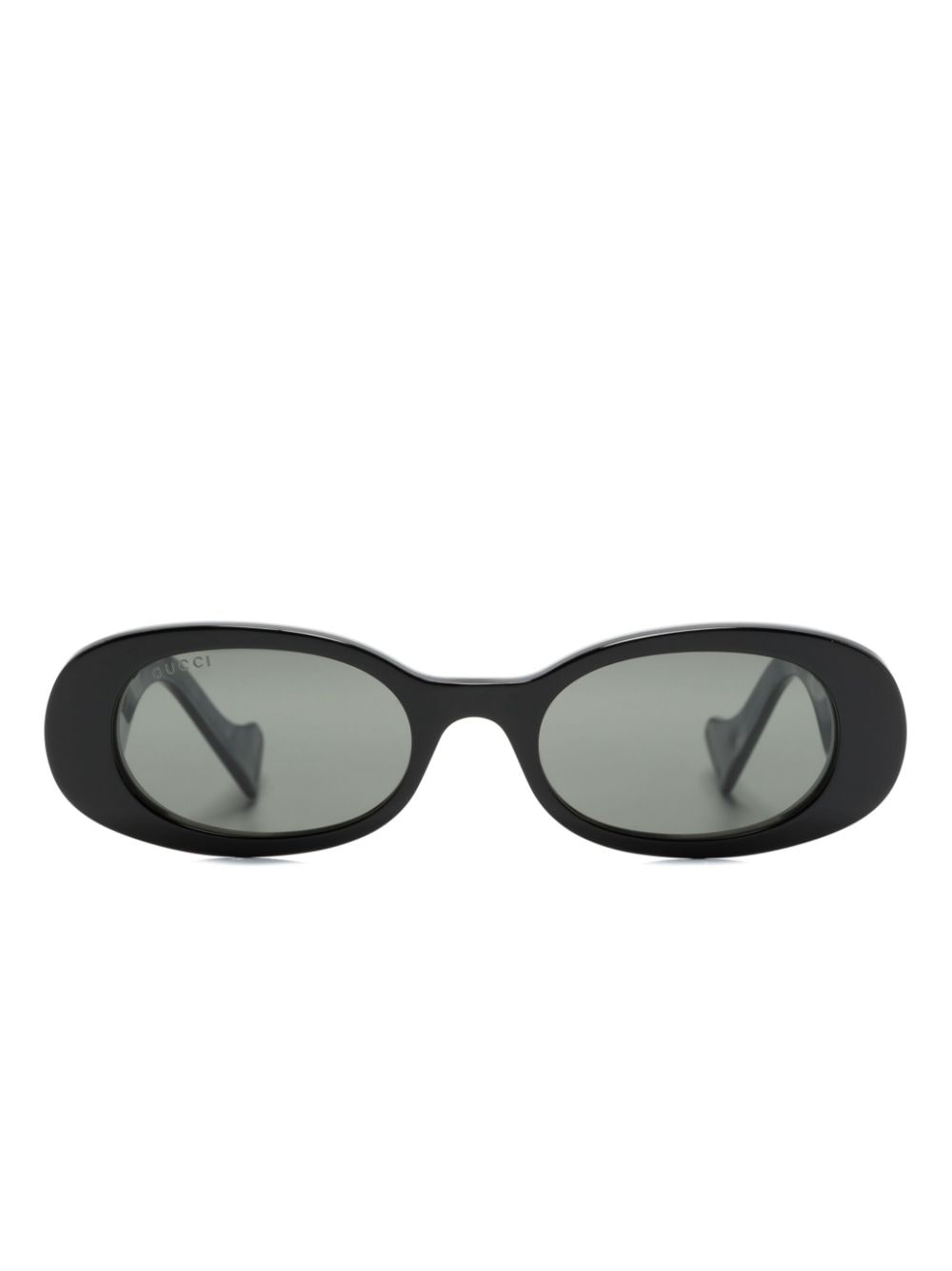 Gucci Eyewear GG Sonnenbrille mit ovalem Gestell - Schwarz von Gucci Eyewear