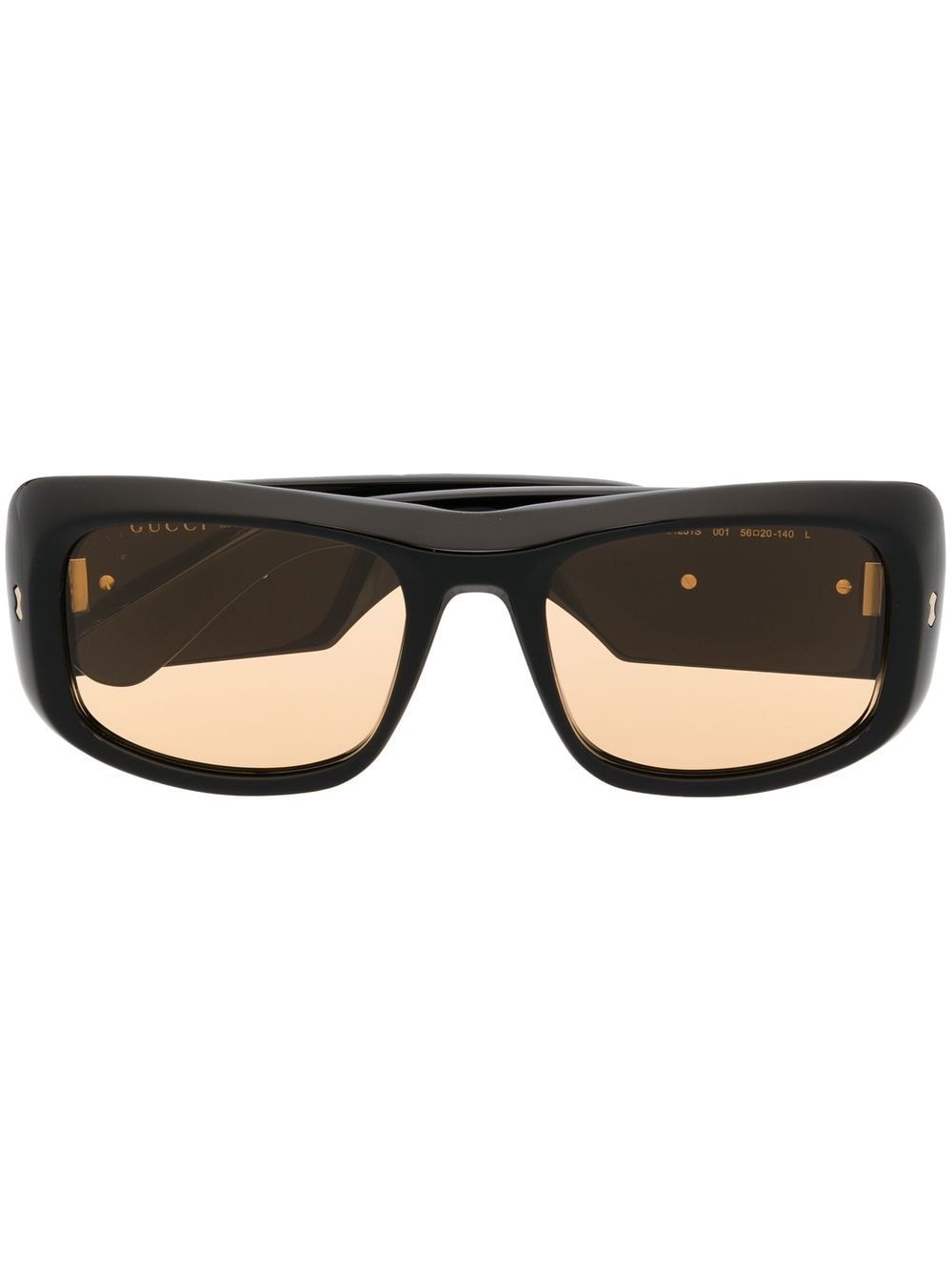 Gucci Eyewear Eckige Sonnenbrille - Schwarz von Gucci Eyewear