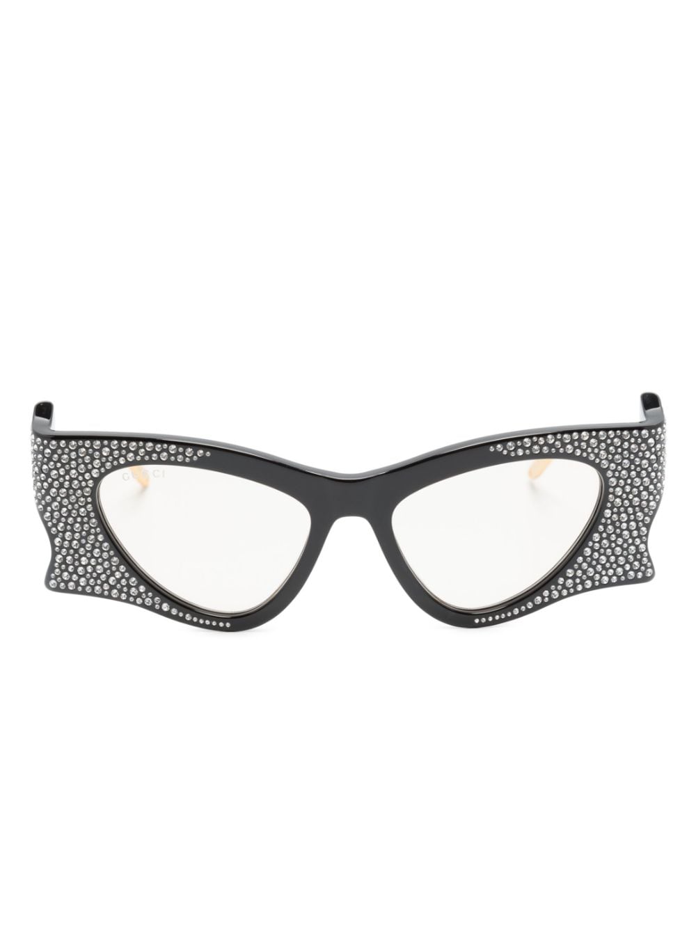 Gucci Eyewear Sonnenbrille mit Kristallen - Schwarz von Gucci Eyewear