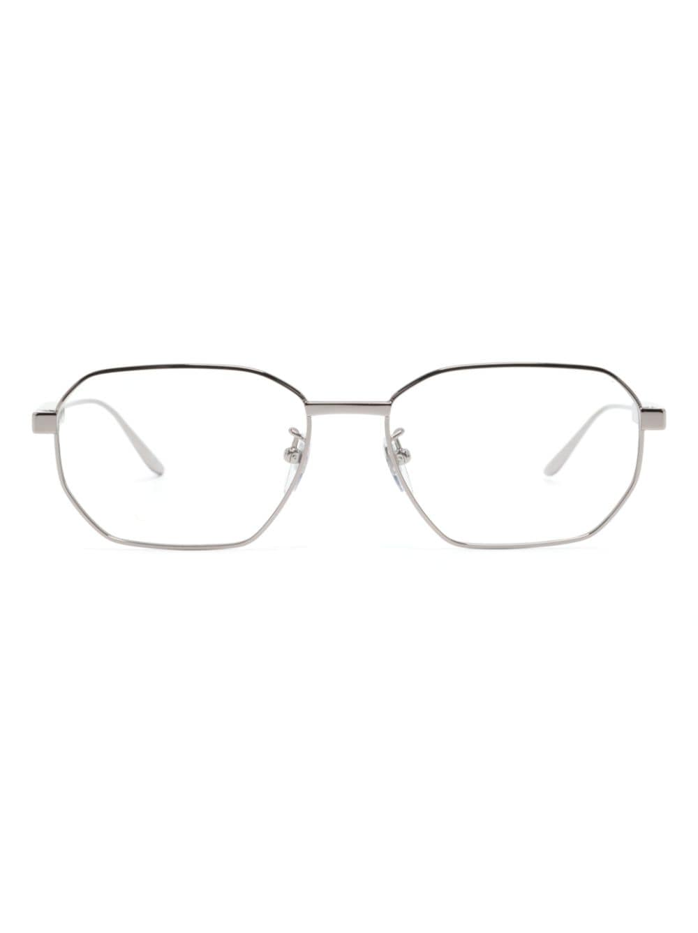 Gucci Eyewear Brille mit geometrischem Gestell - Silber von Gucci Eyewear