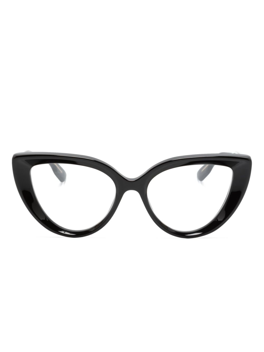 Gucci Eyewear Cat-Eye-Brille mit Logo-Gravur - Schwarz von Gucci Eyewear