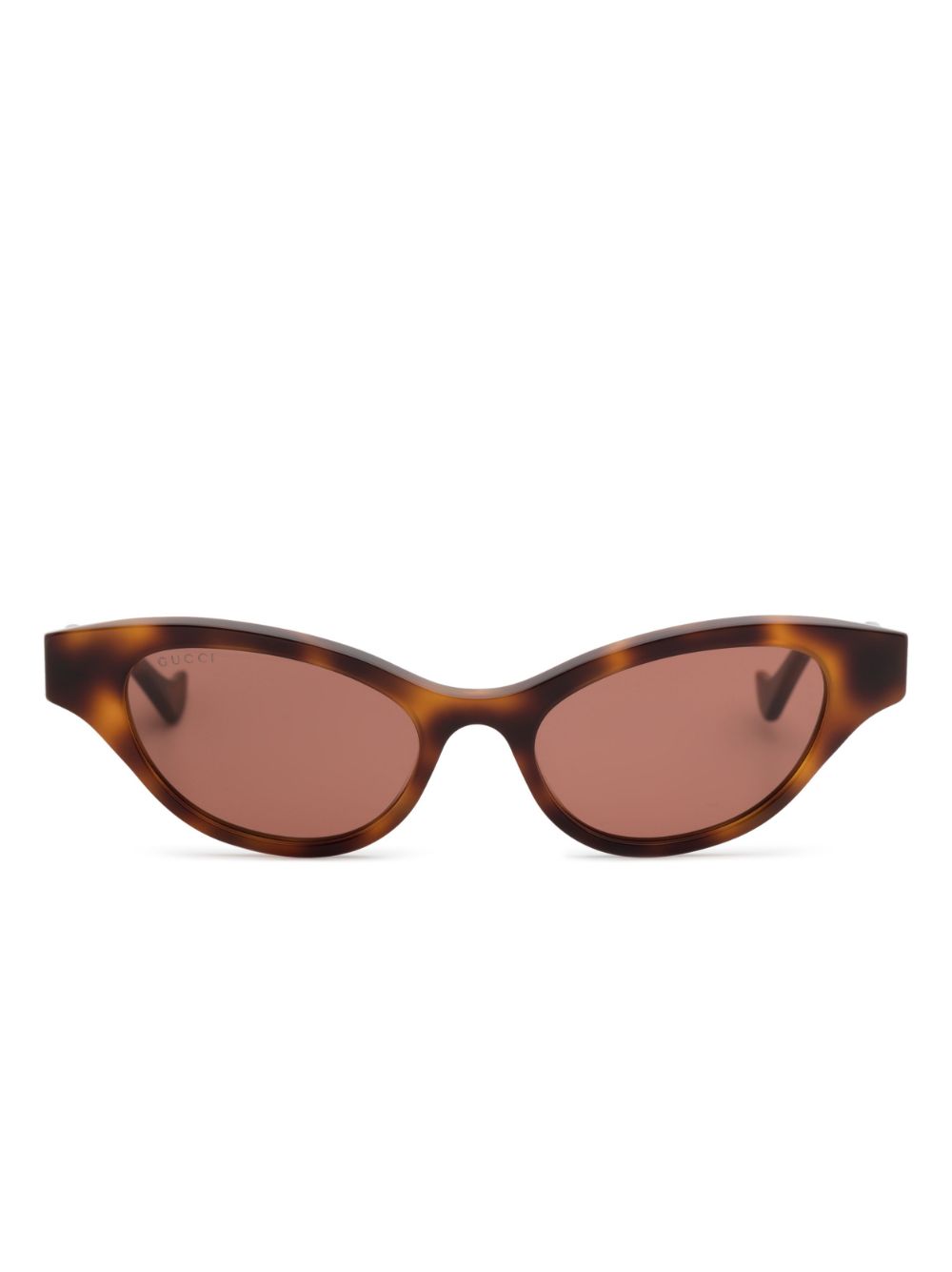 Gucci Eyewear Cat-Eye-Sonnenbrille mit Logo - Braun von Gucci Eyewear