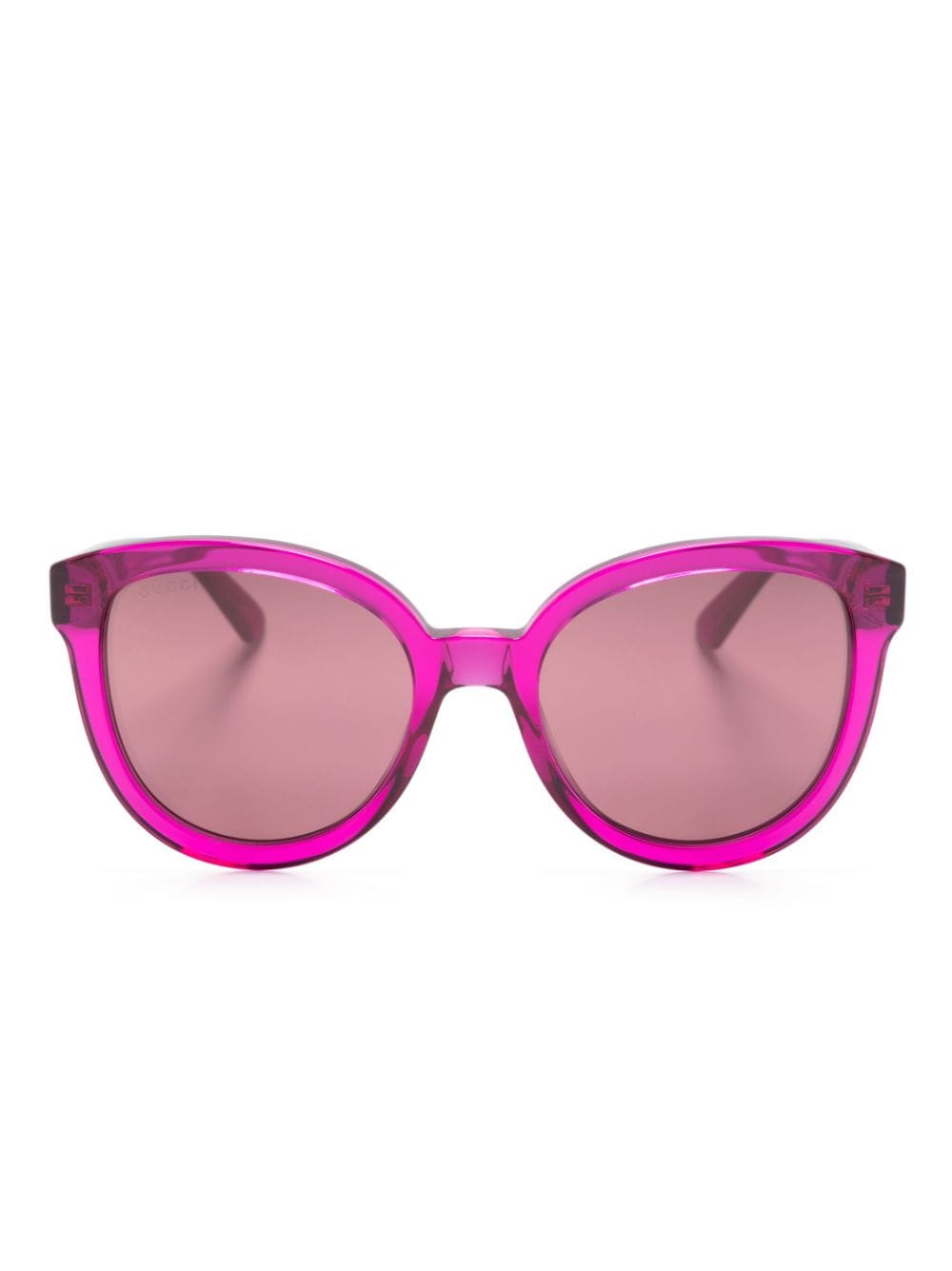 Gucci Eyewear Cat-Eye-Sonnenbrille mit Logo - Violett von Gucci Eyewear