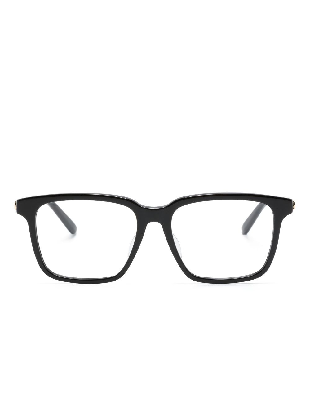 Gucci Eyewear Eckige Brille mit Logo-Schild - Schwarz von Gucci Eyewear