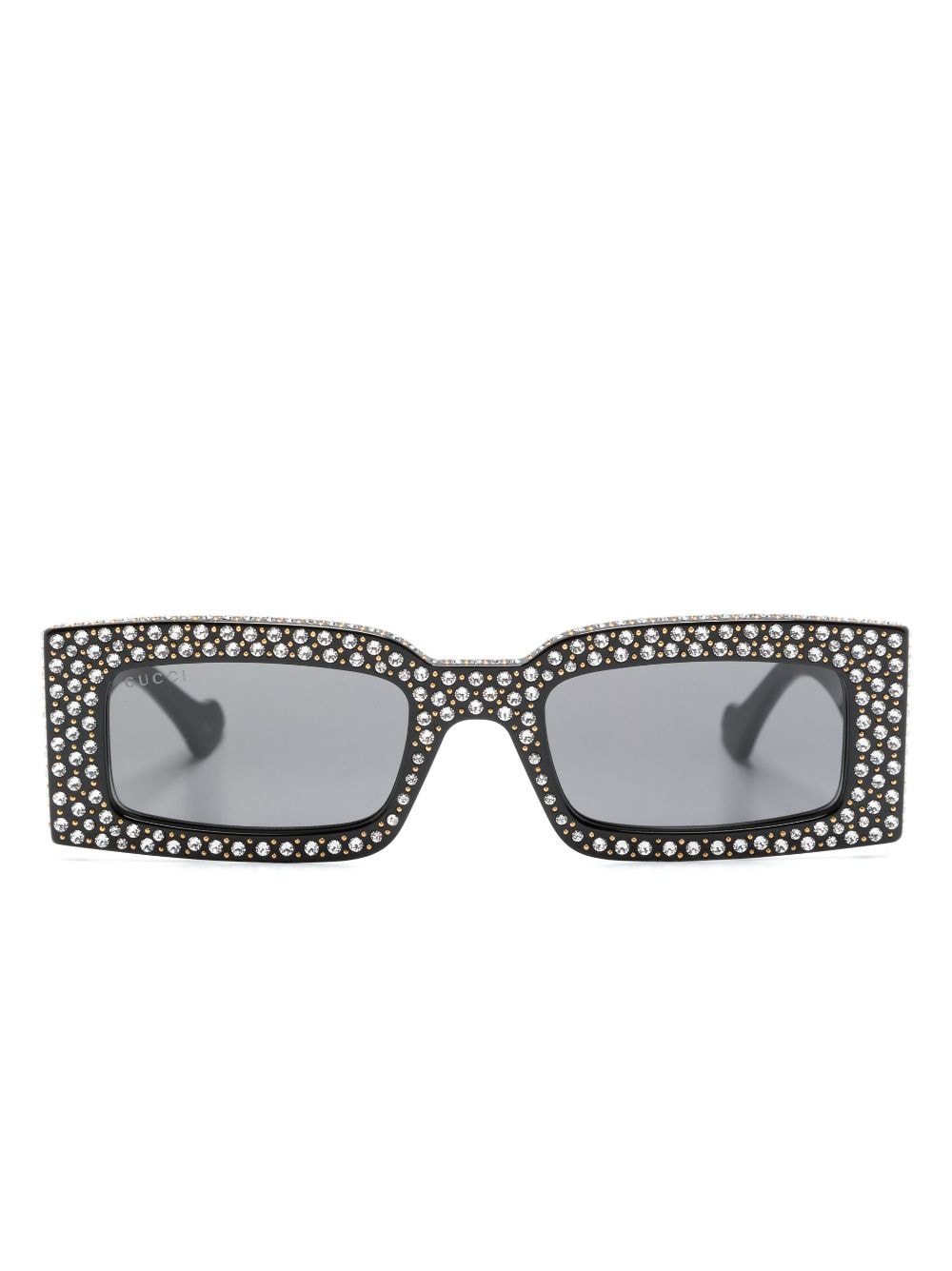 Gucci Eyewear Sonnenbrille mit Logo-Schild - Schwarz von Gucci Eyewear