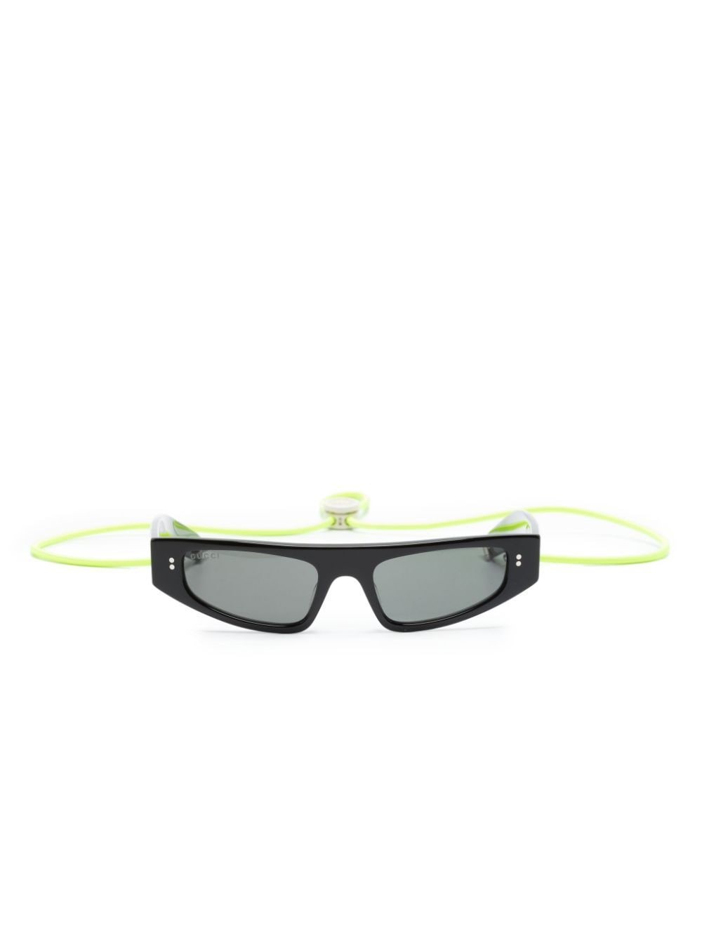 Gucci Eyewear Cat-Eye-Sonnenbrille mit Logo - Schwarz von Gucci Eyewear