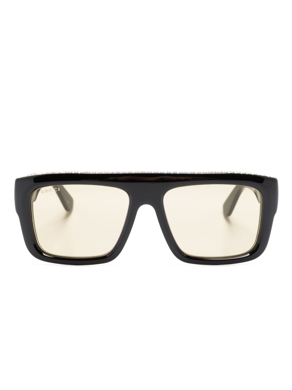 Gucci Eyewear Sonnenbrille mit Kristallen - Schwarz von Gucci Eyewear