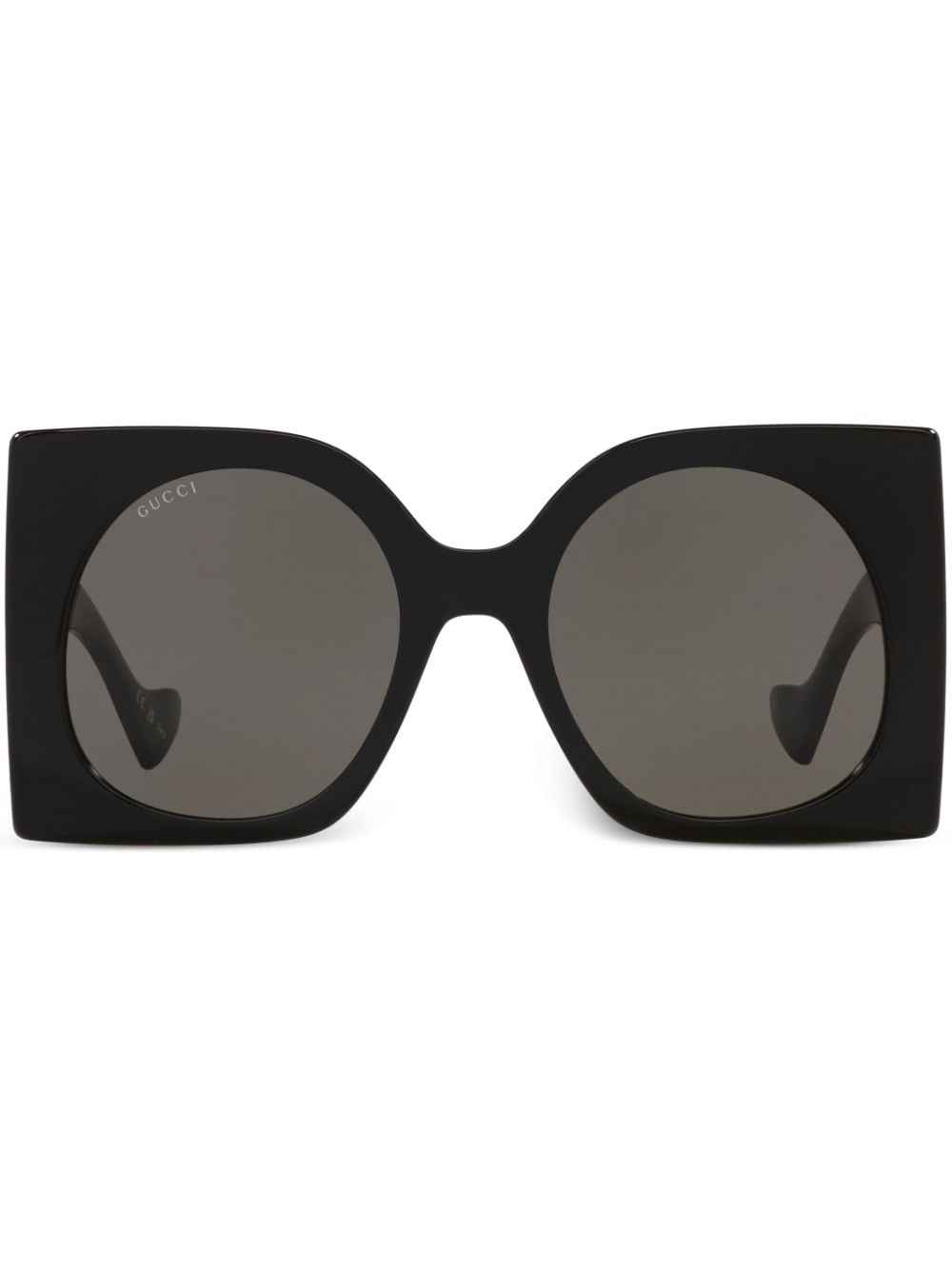 Gucci Eyewear Eckige Sonnenbrille im Oversized-Look - Schwarz von Gucci Eyewear