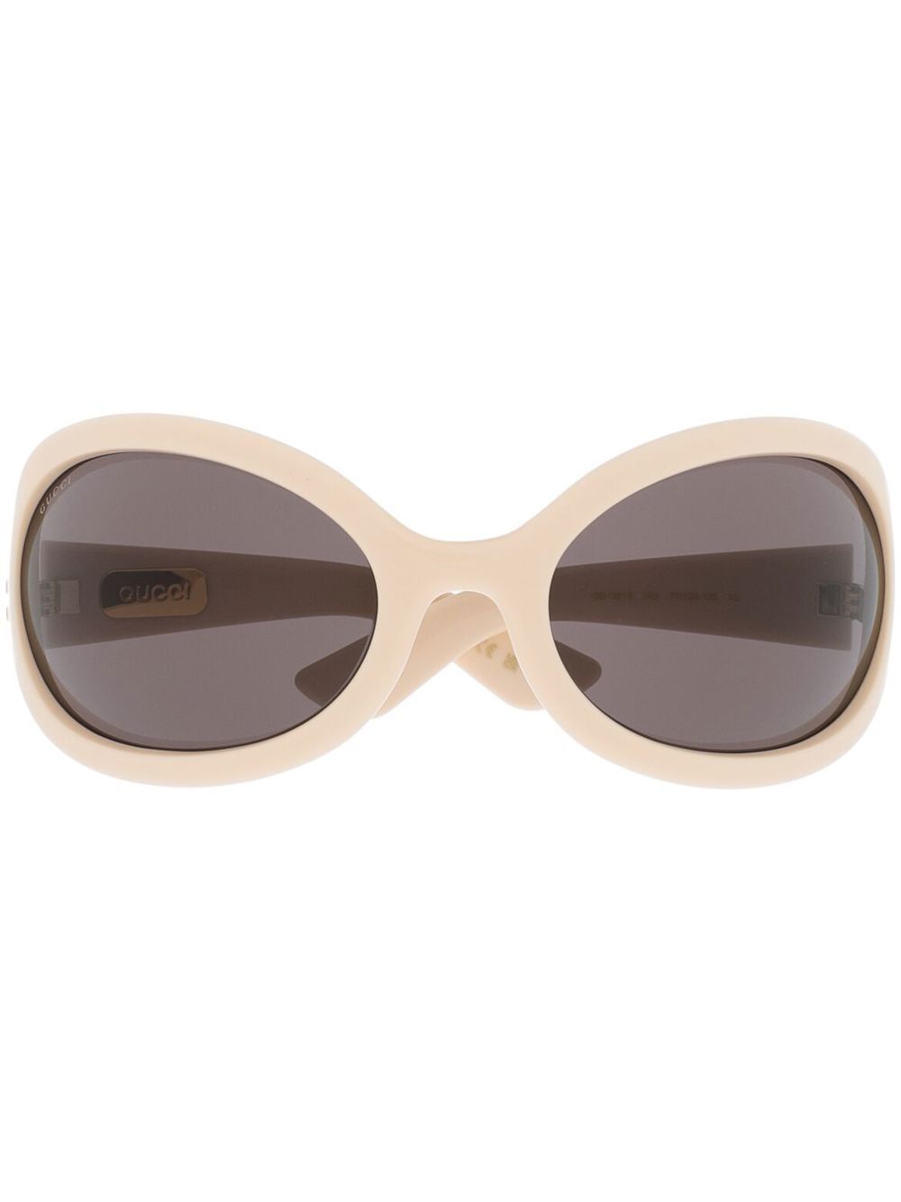 Gucci Eyewear Oversized-Sonnenbrille - Nude von Gucci Eyewear