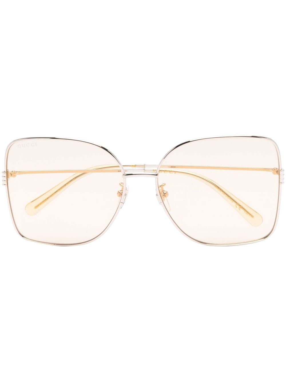 Gucci Eyewear Sonnenbrille im Oversized-Look - Gold von Gucci Eyewear