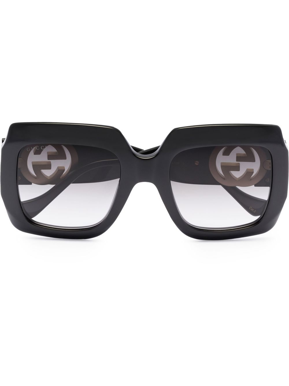 Gucci Eyewear Eckige Oversized-Sonnenbrille - Schwarz von Gucci Eyewear