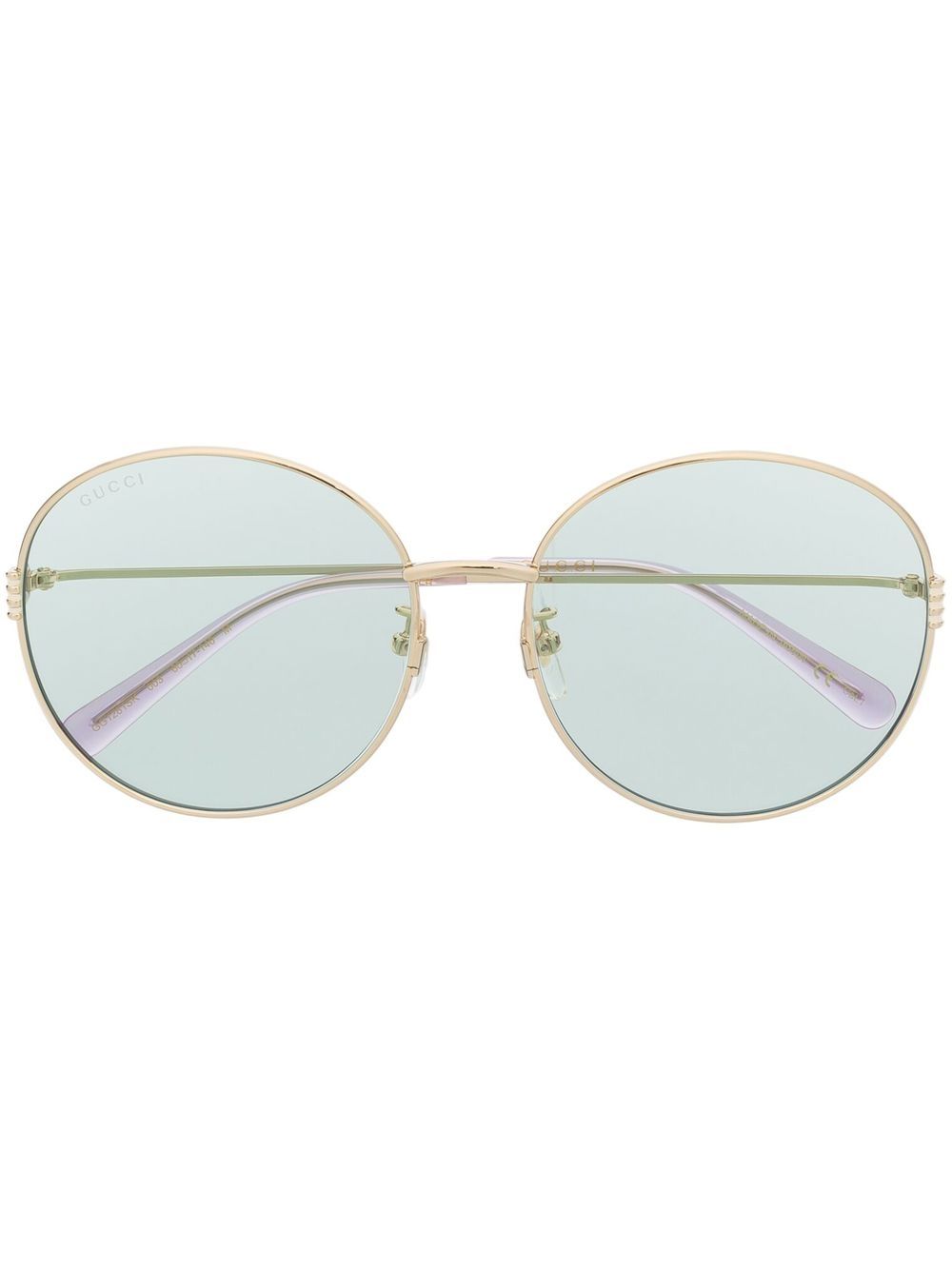 Gucci Eyewear Brille mit rundem Gestell - Gold von Gucci Eyewear