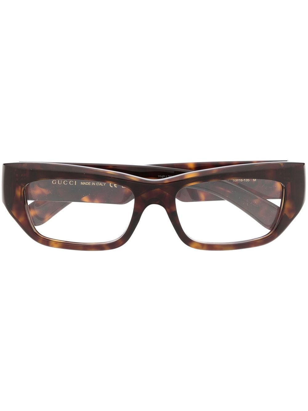 Gucci Eyewear Brille mit eckigem Gestell - Braun von Gucci Eyewear