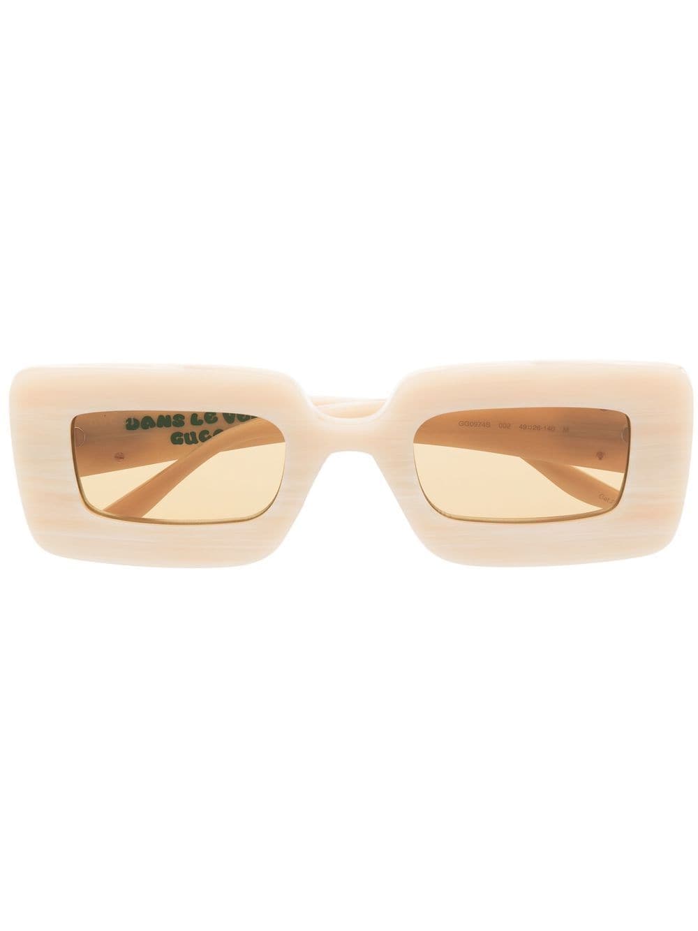 Gucci Eyewear Sonnenbrille mit eckigem Gestell - Nude von Gucci Eyewear