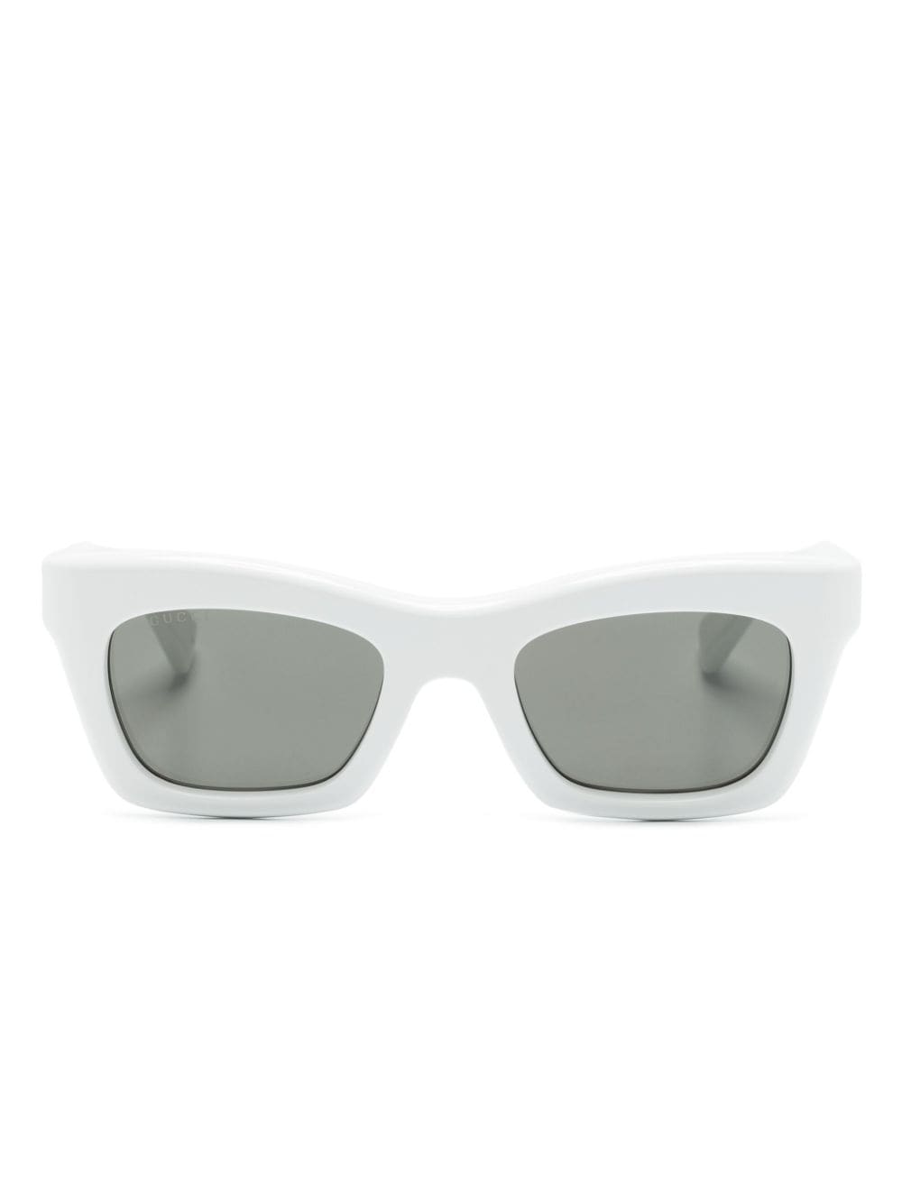 Gucci Eyewear Sonnenbrille mit eckigem Gestell - Weiß von Gucci Eyewear