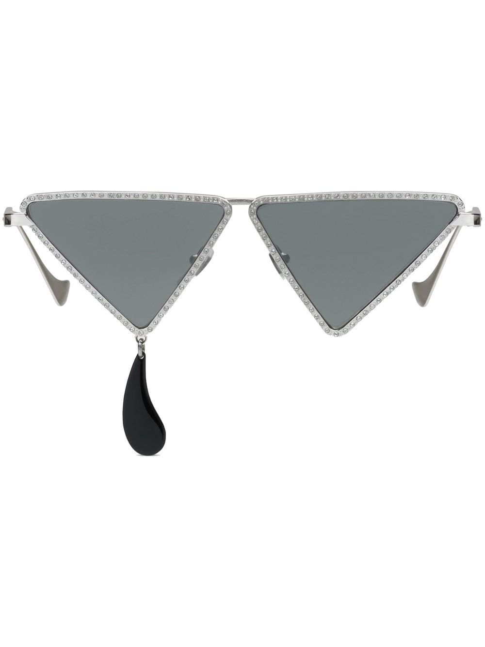 Gucci Eyewear Sonnenbrille mit Strass - Grau von Gucci Eyewear