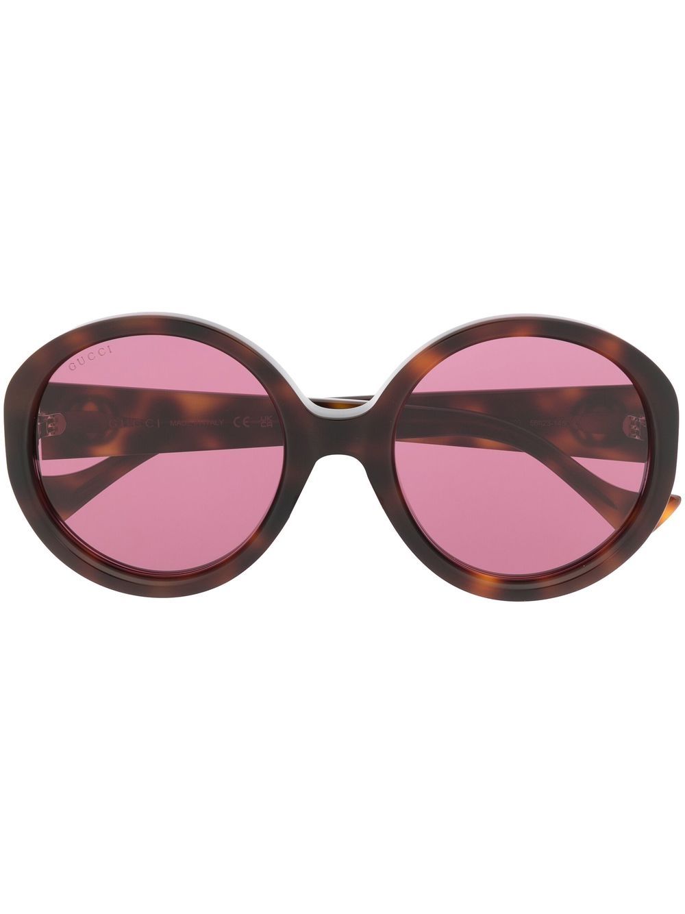 Gucci Eyewear Sonnenbrille mit Logo-Schild - Braun von Gucci Eyewear