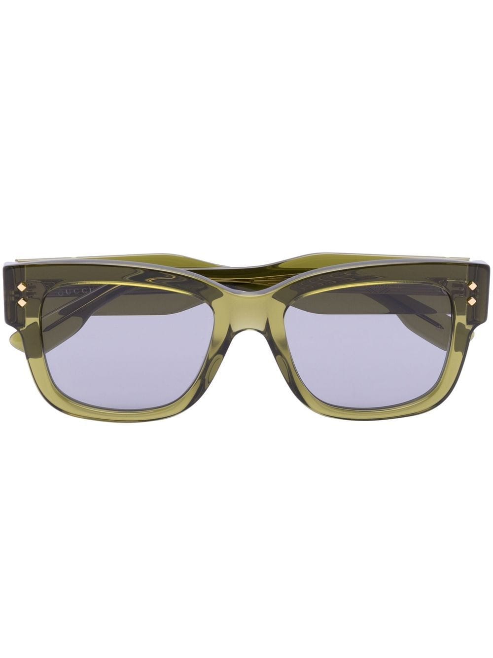 Gucci Eyewear Sonnenbrille mit transparentem Gestell - Grün von Gucci Eyewear