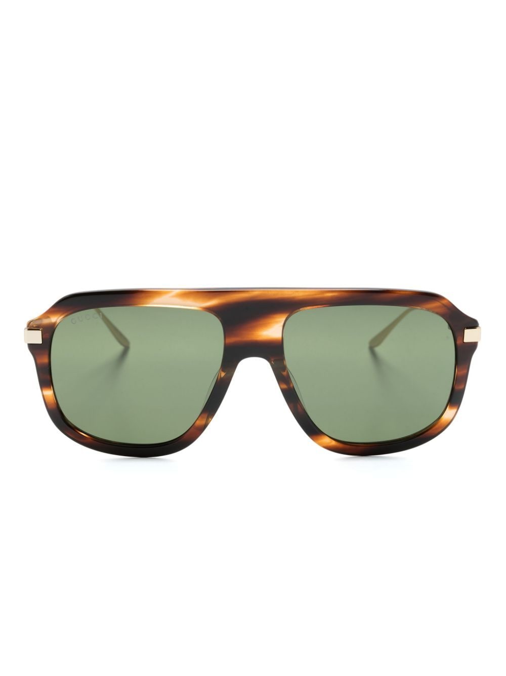 Gucci Eyewear Pilotenbrille in Schildpattoptik - Gold von Gucci Eyewear