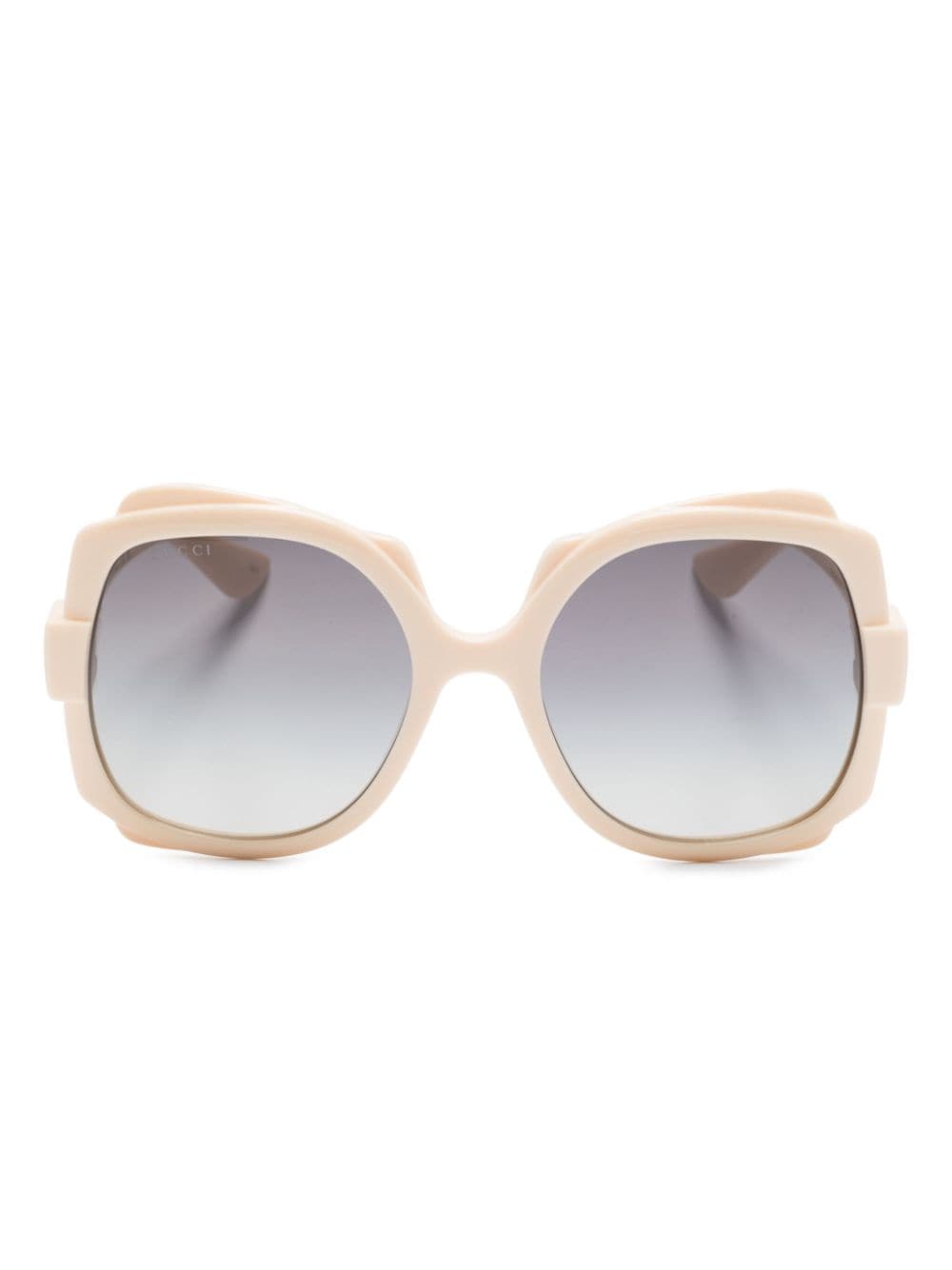 Gucci Eyewear Eckige Sonnenbrille in Schildpattoptik - Nude von Gucci Eyewear