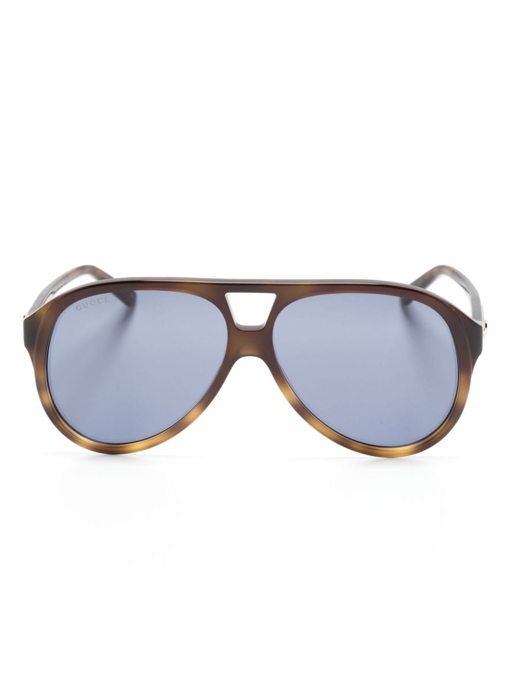 Gucci Eyewear Pilotenbrille in Schildpattoptik - Grün von Gucci Eyewear
