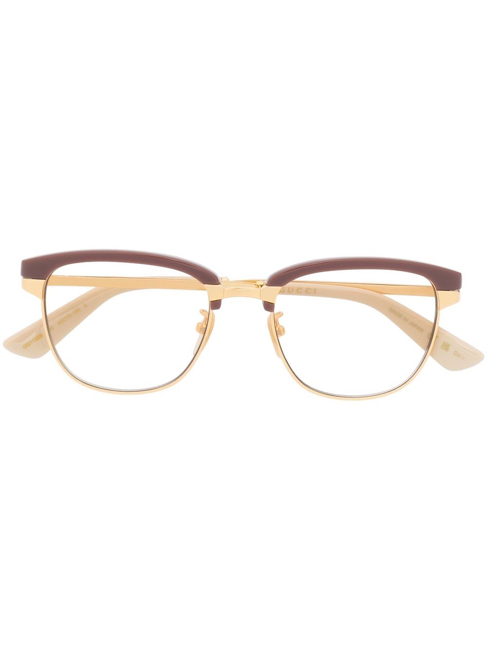 Gucci Eyewear Sonnenbrille mit breitem Gestell - Nude von Gucci Eyewear