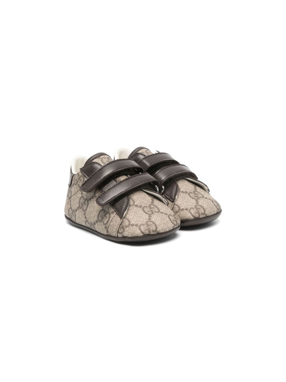 Gucci Kids Ace Lauflernschuhe mit GG-Jacquard - Braun von Gucci Kids