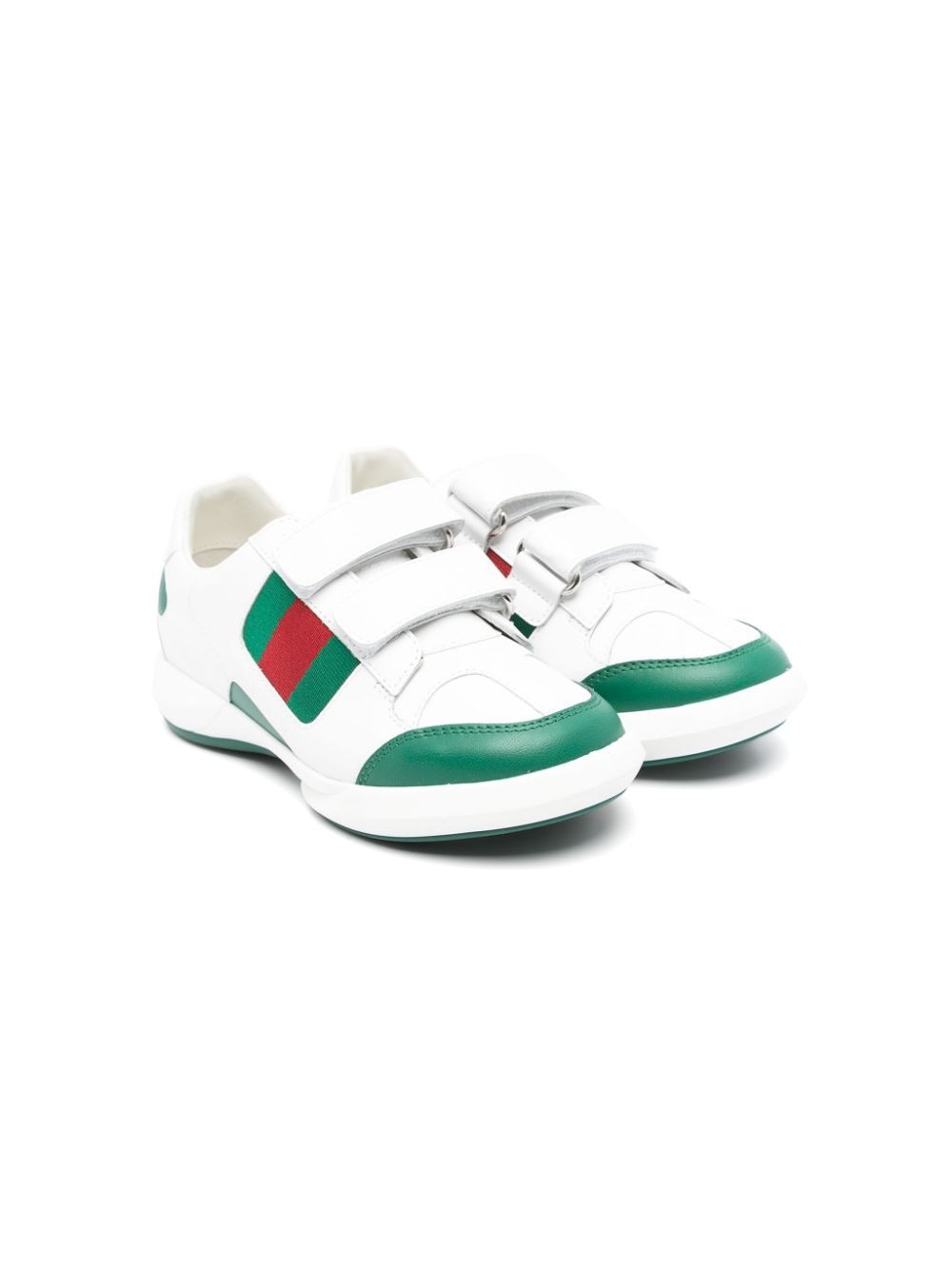 Gucci Kids Ace Sneakers mit Klettverschluss - Weiß von Gucci Kids