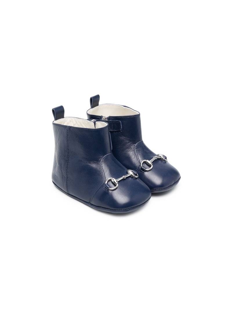 Gucci Kids Aisha Stiefel mit Horsebit-Spange - Blau von Gucci Kids