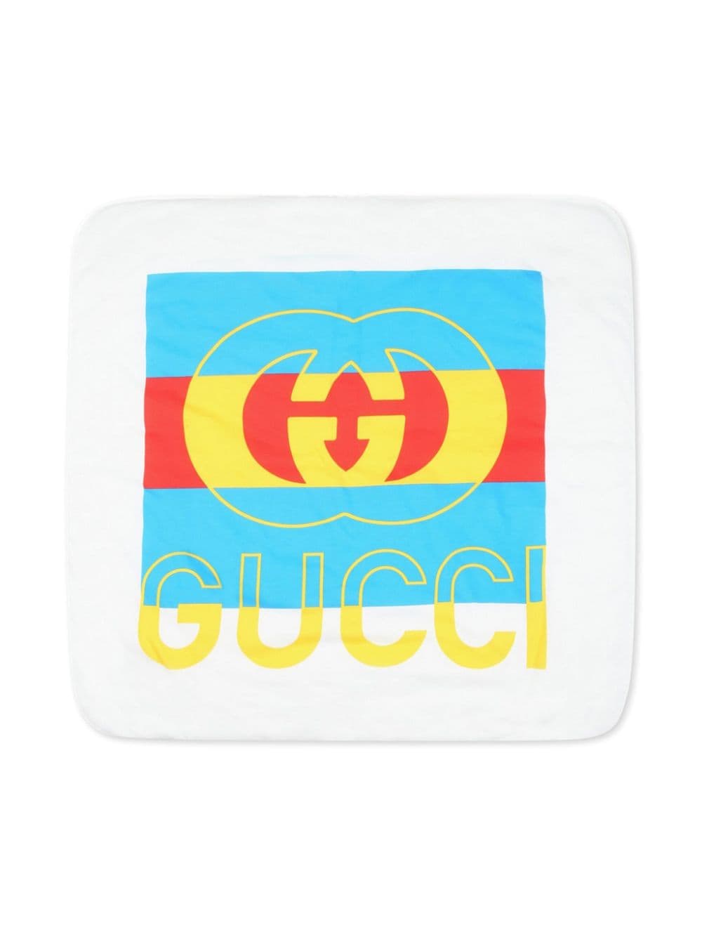 Gucci Kids Decke mit Logo-Print - Weiß von Gucci Kids