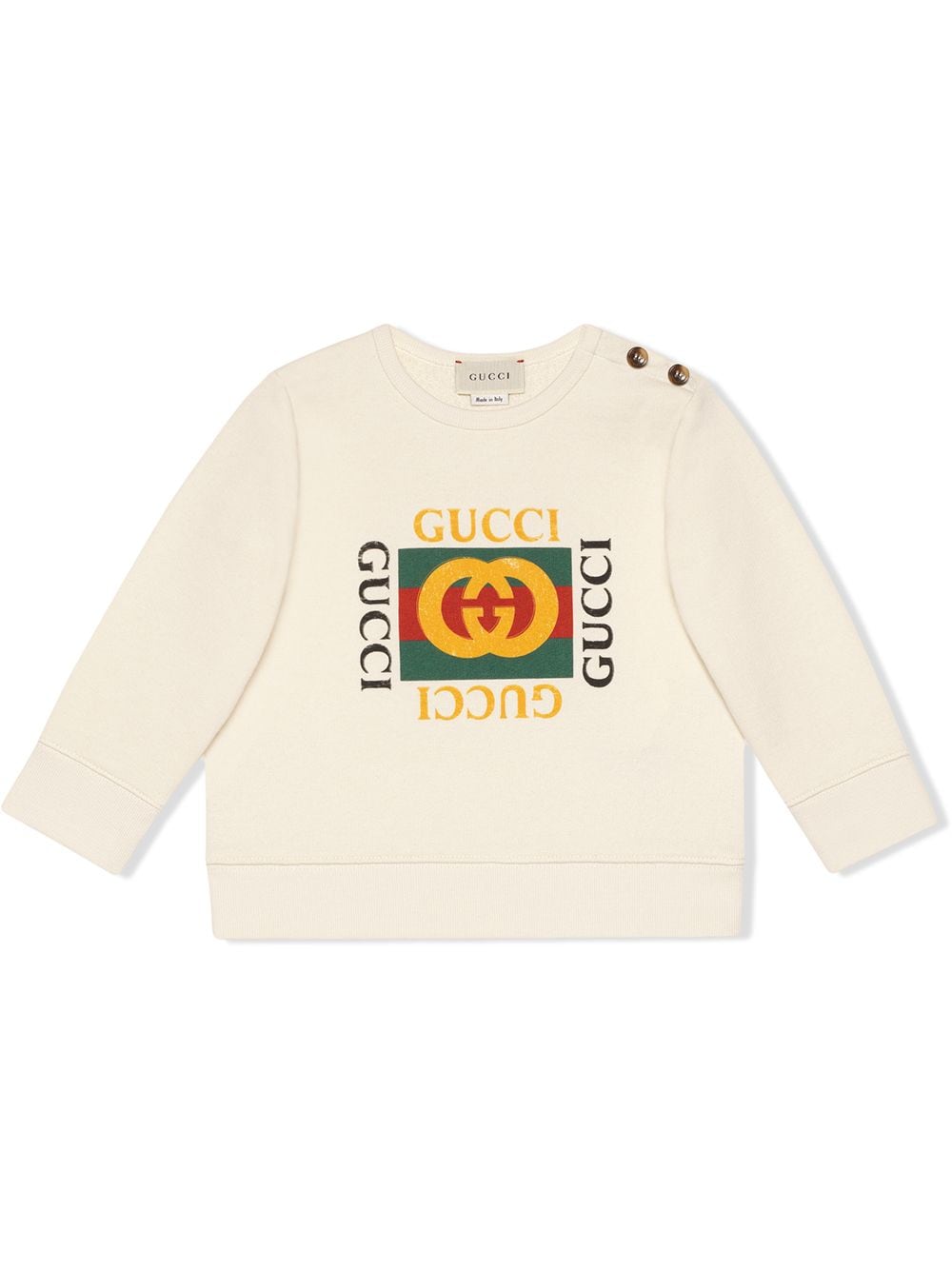 Gucci Kids Sweatshirt mit Logo - Weiß von Gucci Kids