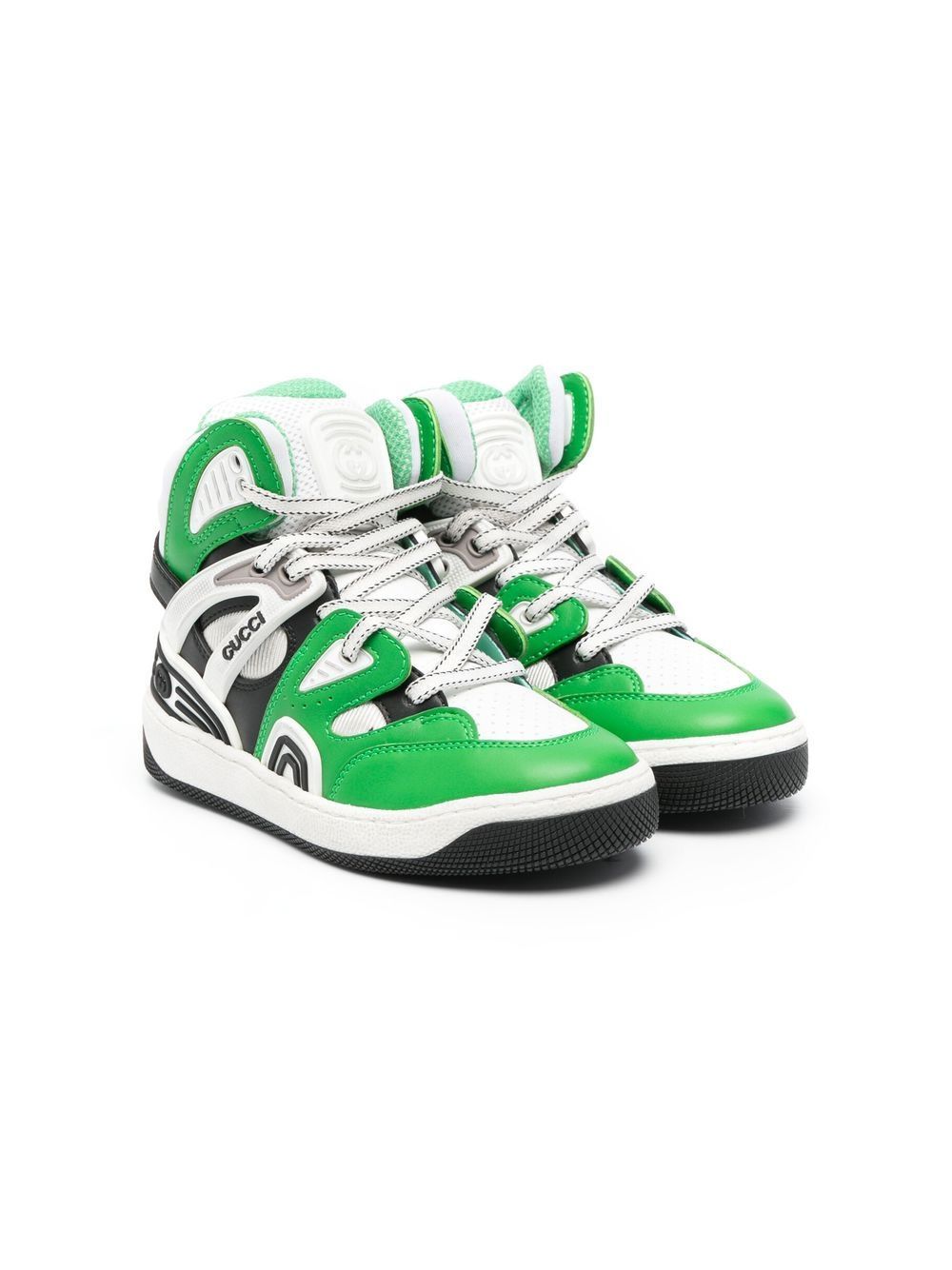 Gucci Kids Basket High-Top-Sneakers - Grün von Gucci Kids