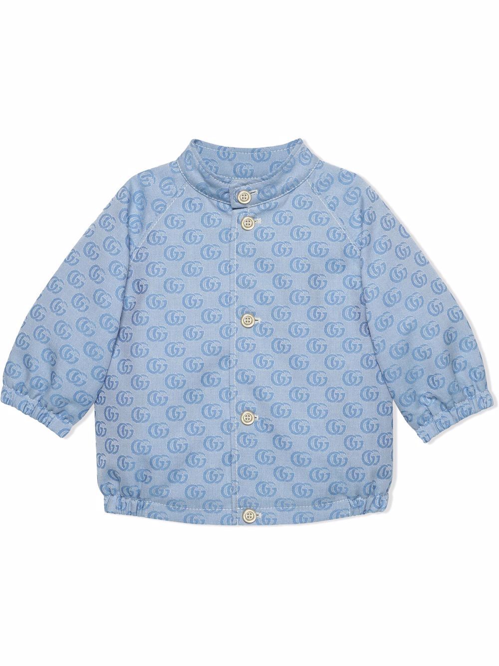 Gucci Kids Bomberjacke mit GG - Blau von Gucci Kids