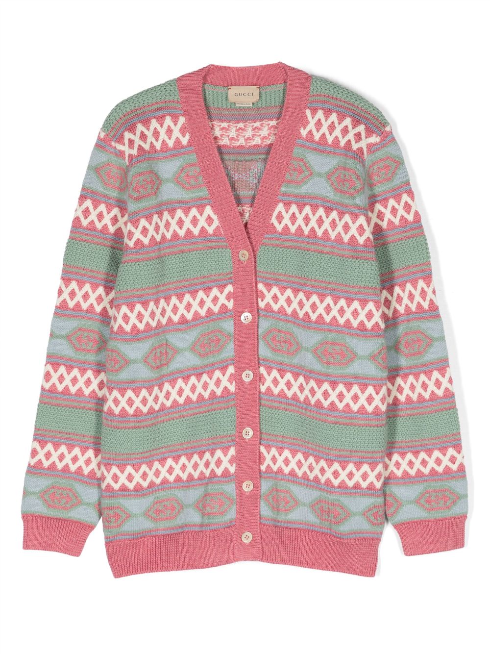 Gucci Kids Cardigan mit GG - Rosa von Gucci Kids