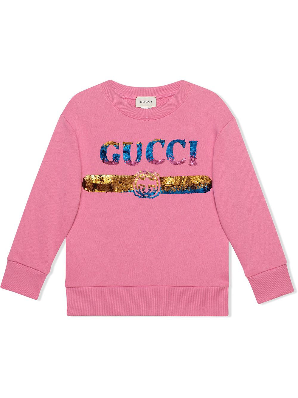 Gucci Kids Sweatshirt mit Gucci-Logo - Rosa von Gucci Kids