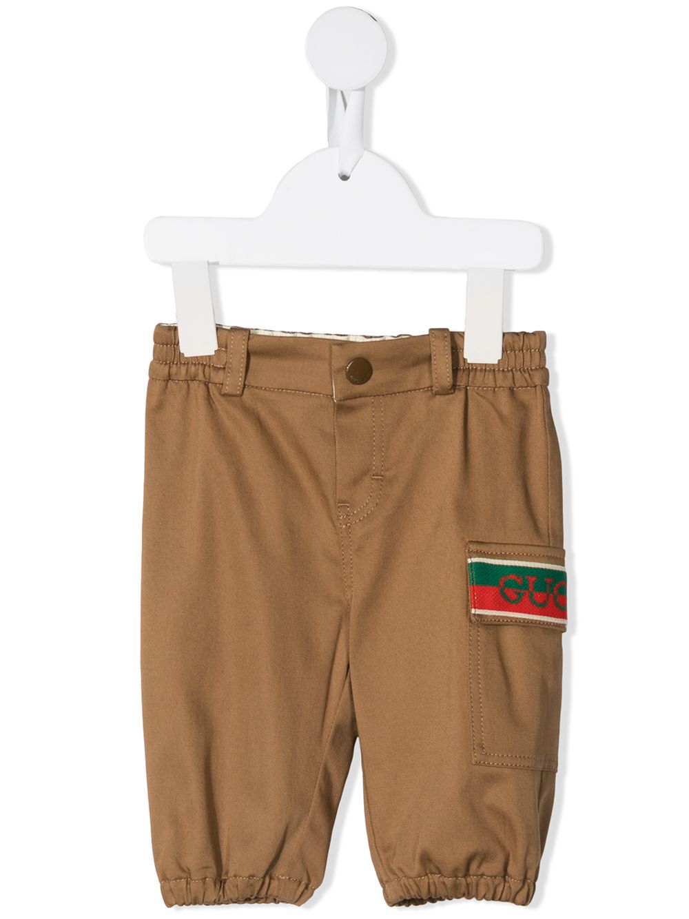 Gucci Kids Chino mit Web-Detail - Braun von Gucci Kids