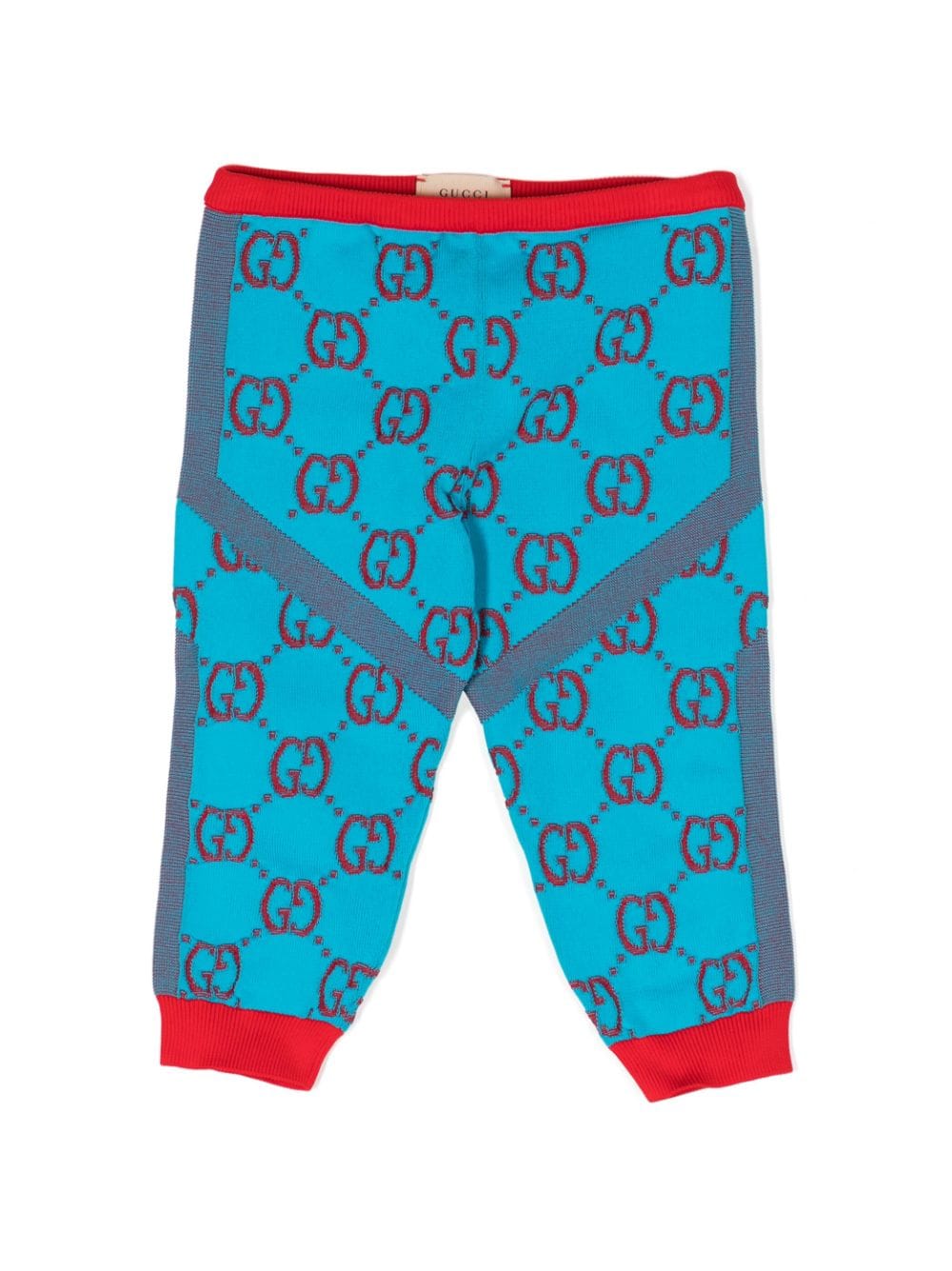 Gucci Kids Gestrickte Leggings mit GG - Blau von Gucci Kids