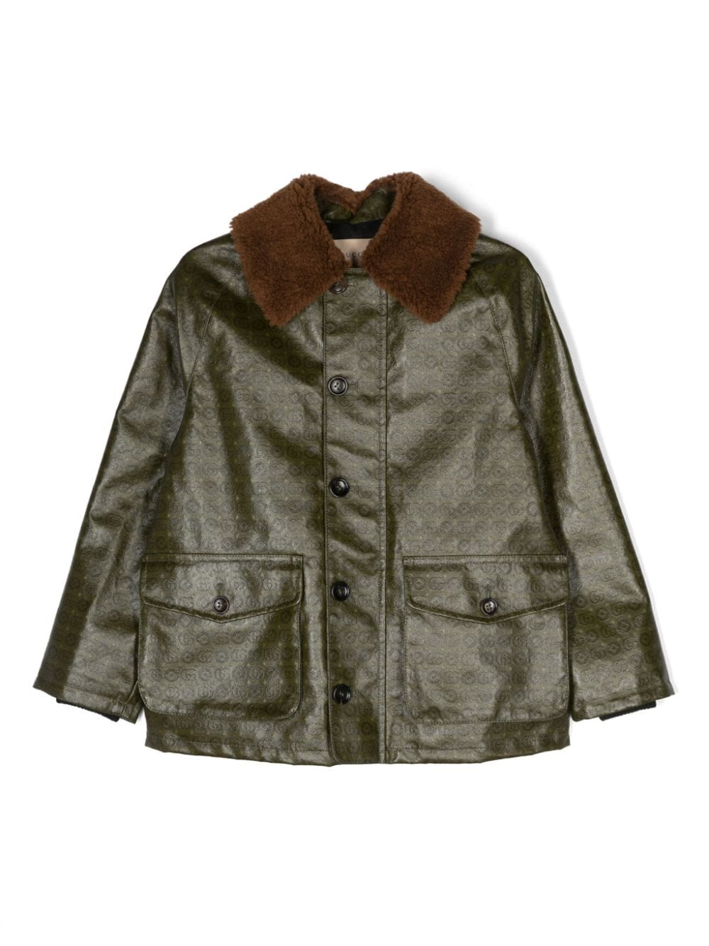 Gucci Kids Jacke mit GG-Muster - Grün von Gucci Kids