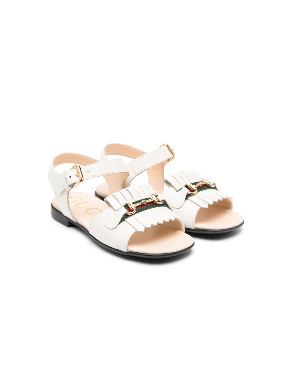 Gucci Kids Flache Sandalen - Weiß von Gucci Kids